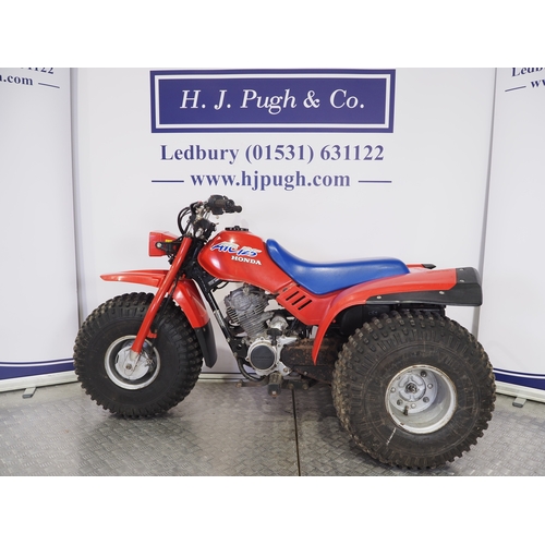 36 - Honda ATC 125M trike. 1987. 124cc
Frame No. JH3TE0102HK302003
Engine No. TE01E-2302046
Runs and ride... 