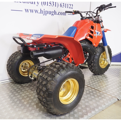 41 - Honda ATC250R trike. 1985. 246cc
Frame No. JH3TV0608FC421375
Engine No. TV06E- (remaining digits not... 