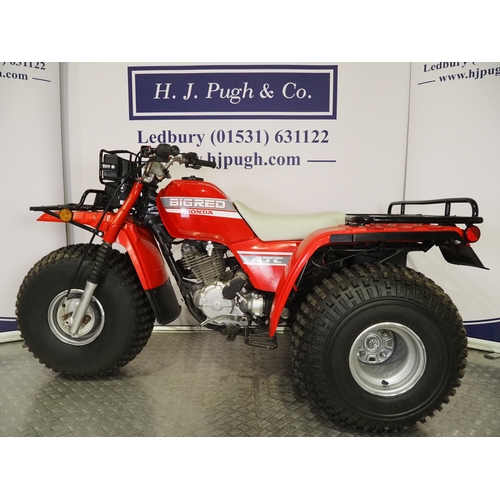 42 - Honda ATC250ES Big Red trike. 1988. 246cc
Frame No. JH3TE04 JK401402
Engine No. TE04E-7017706
Runs a... 