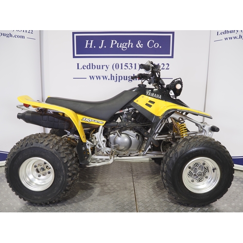44 - Yamaha Warrior YFM350 quad. 1996. 348cc
Frame No. 3GD-177213
Engine No. 3GD-176914
Runs and rides bu... 