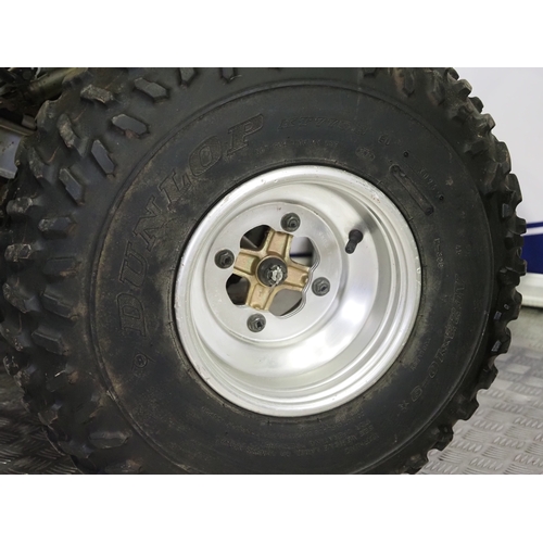 44 - Yamaha Warrior YFM350 quad. 1996. 348cc
Frame No. 3GD-177213
Engine No. 3GD-176914
Runs and rides bu... 