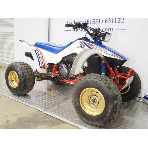 46 - Honda TRX250R Fourtrax 250 quad. 1986. 250cc
Frame No. JH3TE1201GC000540
Engine No. TB06E-1001198
En... 