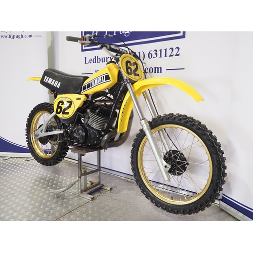 51 - Yamaha YZ400 motocross bike. 1978. 400cc
Frame No. 2K8-005892
Engine No. 2K8-005892
Runs and rides. ... 