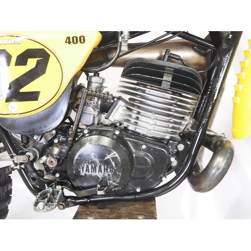 51 - Yamaha YZ400 motocross bike. 1978. 400cc
Frame No. 2K8-005892
Engine No. 2K8-005892
Runs and rides. ... 
