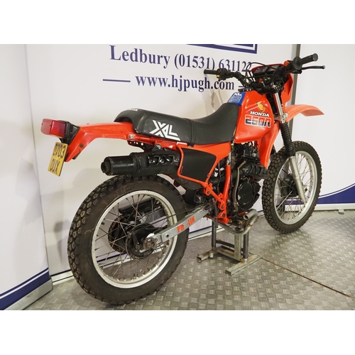 52 - Honda XL250R motocross bike. 1986. 249cc
Frame No. MD11-5106295
Engine No. MD11E-5105177
Runs and ri... 