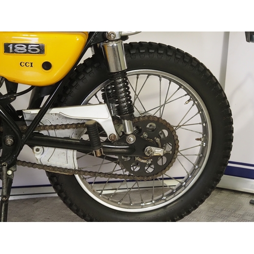 53 - Suzuki TS-185K Sierra trail bike. 1973. 185cc.
Frame No. TS185 77064
Engine No. TS185 77049
Runs and... 