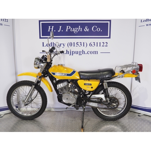 53 - Suzuki TS-185K Sierra trail bike. 1973. 185cc.
Frame No. TS185 77064
Engine No. TS185 77049
Runs and... 