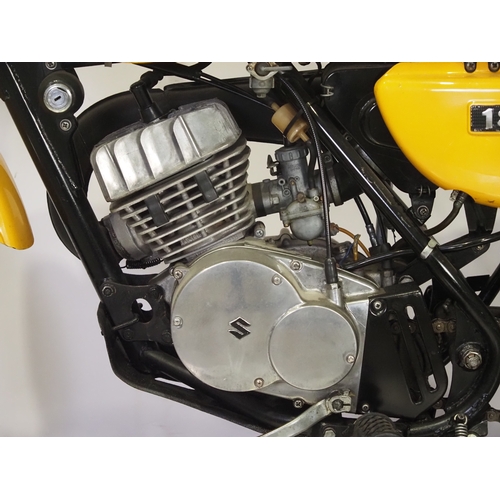 53 - Suzuki TS-185K Sierra trail bike. 1973. 185cc.
Frame No. TS185 77064
Engine No. TS185 77049
Runs and... 