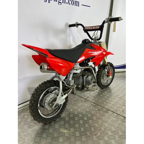 24 - Honda CRF50F child's motorcycle. 2004. 
Last ridden November 2025 so may require some recommissionin... 