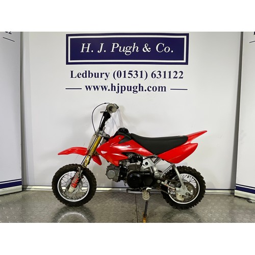 24 - Honda CRF50F child's motorcycle. 2004. 
Last ridden November 2025 so may require some recommissionin... 