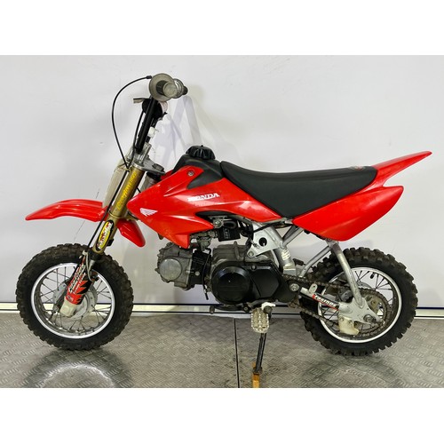 24 - Honda CRF50F child's motorcycle. 2004. 
Last ridden November 2025 so may require some recommissionin... 