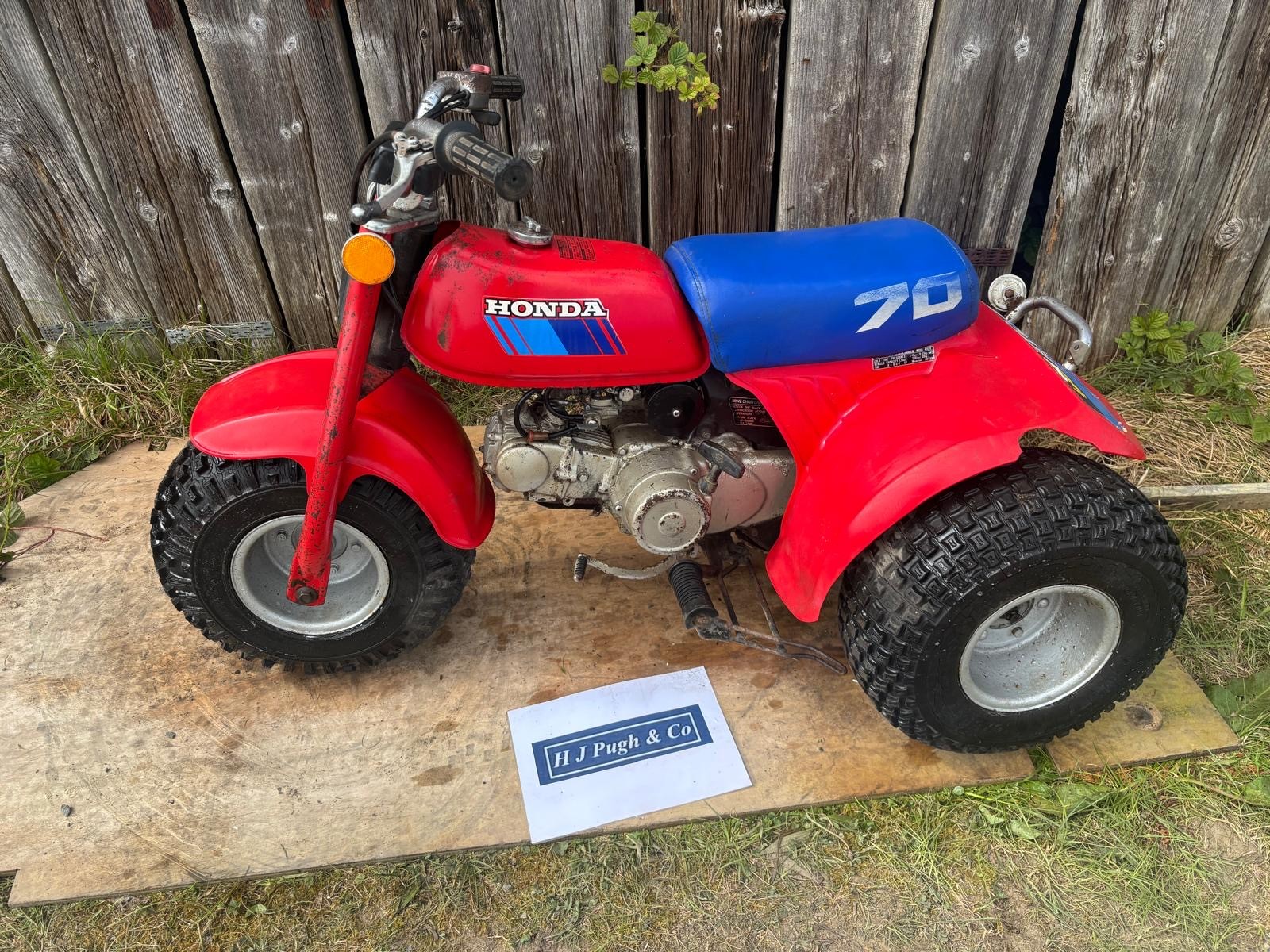 Honda ATC70 trike. 1986. 70cc. Frame No. JH3TB030 9FC032619 Has been in ...