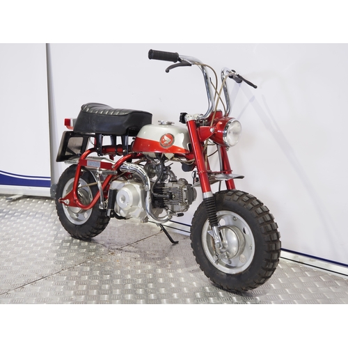 32 - Honda CZ50A monkey bike. 1970. 50cc
Frame No. CZ50A-147084
Engine No. Z50AE-146554
Runs and rides. P... 