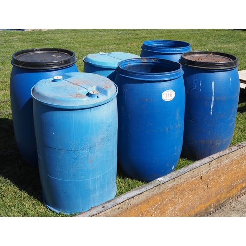716 - Plastic water containers - 6