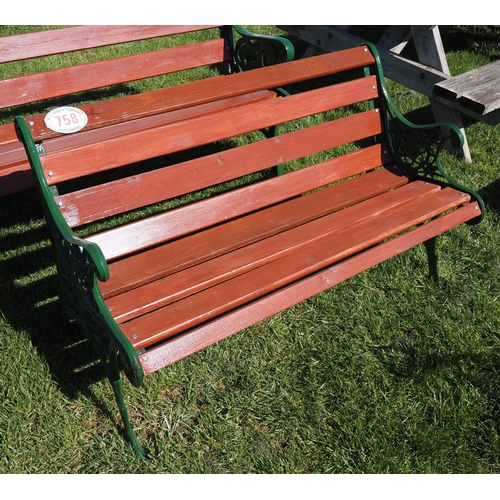 758 - Garden bench 4ft