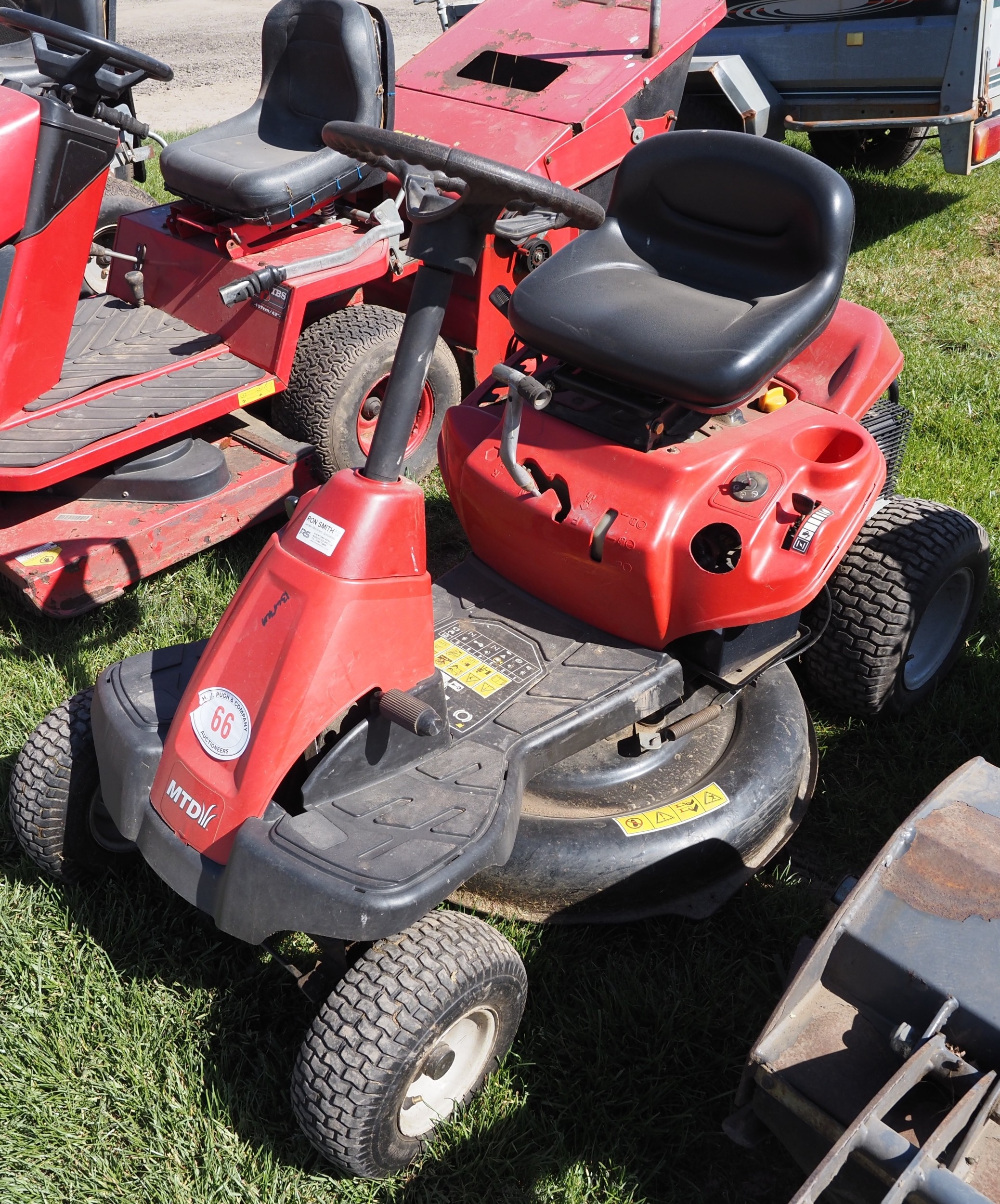 MTD ride on mower. Manual and key in office