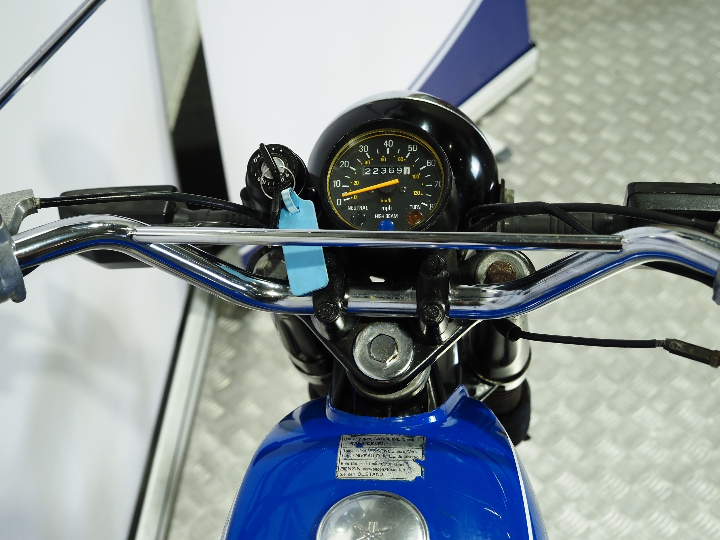 Yamaha FS1E motorcycle. 1988. 50cc Frame No. 3F6-112589 Engine No. 3F6 ...