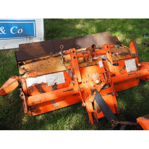2002 - Hinomoto C174 compact tractor with Hinomoto tiller. Key in office