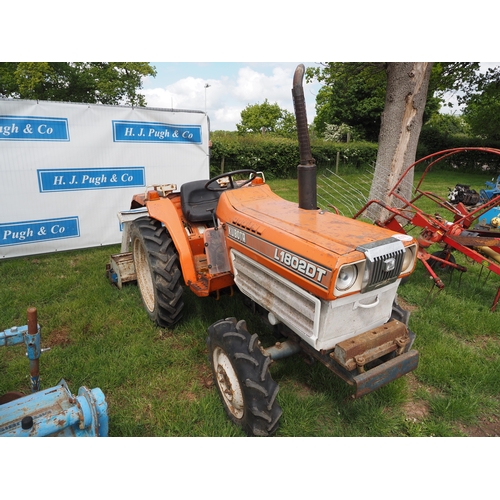 2016 - Kubota L1802DT compact tractor with 3½ft topper. Key in office