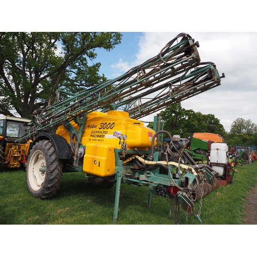 Knight Laser 3000 litre Airtec crop sprayer. Controls and flow meter in ...