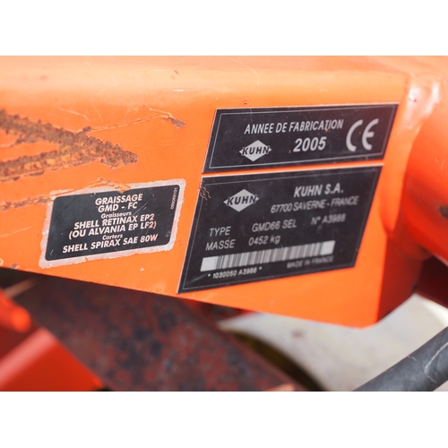Kuhn GMD66 LEL finishing mower. 2005