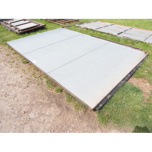 Sheeted doors 12ft x 8ft