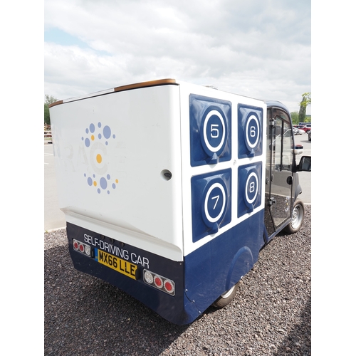 3024 - Oxbotica autonomous electric delivery van, Reg. MX66 LLE. Key in office. V5 available