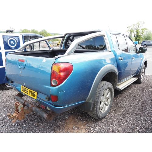3025 - Mitsubishi L200 Elegance double cab pick up. 2477cc. Showing 153,790 miles. Reg. DN56 VHR. Key and n... 