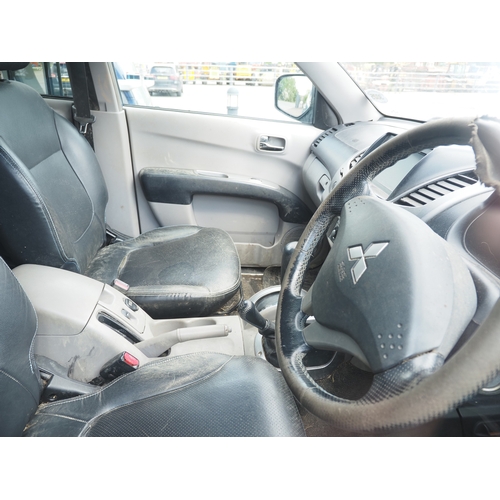 3025 - Mitsubishi L200 Elegance double cab pick up. 2477cc. Showing 153,790 miles. Reg. DN56 VHR. Key and n... 