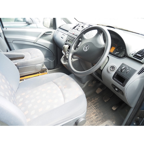 3027 - Mercedes Vito 115 CDI van. Showing 141,105 miles. Runs and drives. Reg. SJ10 VVE. V5 and key in offi... 