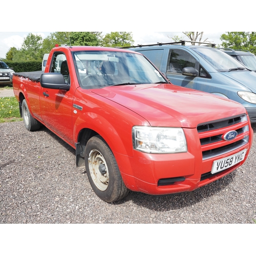 3028 - Ford Ranger single cab pick up TDCI. Showing 64,041 miles. MOT until 04/11/26. Reg. VU58 YKC. V5 and... 
