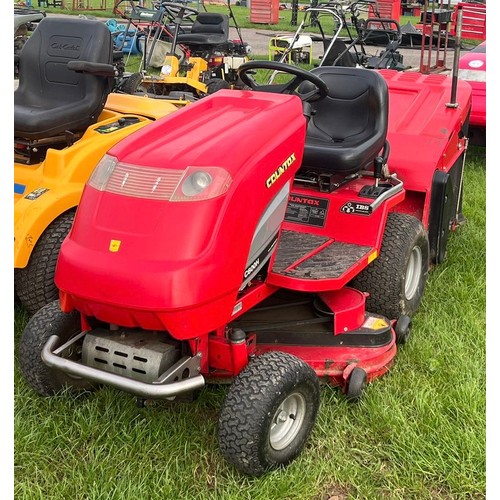 11 - Countax C600 ride on mower with collector. Starts and runs