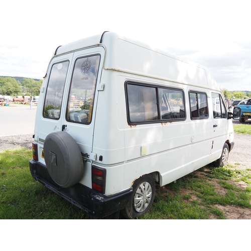 3033 - Renault Traffic T110 LWB campervan. Showing 34,071 miles. No MOT.  Reg. N508 FBP. V5 and key in offi... 