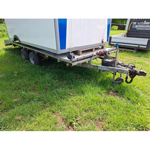 3014 - 16ft Indespension trailer beavertail trailer with ramps