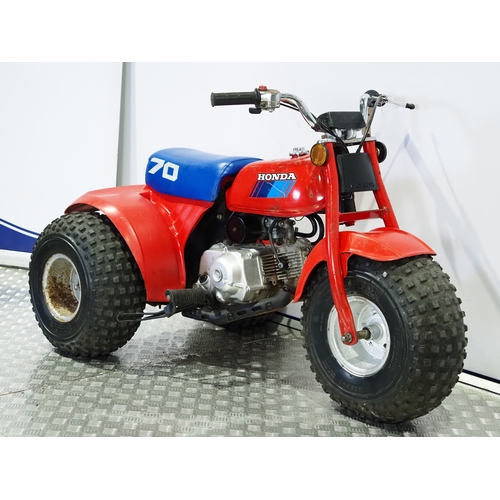 Honda ATC70 childs trike. 1986. 70cc Frame No. JH3TB030 5FC031094 ...