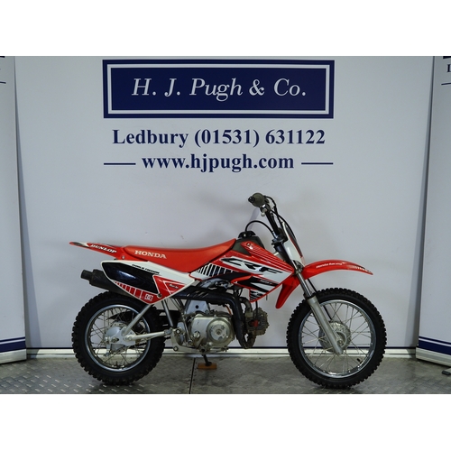 Honda CRF70F junior motocross bike. 2008. 70cc Frame No ...