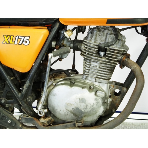 Honda XL175 trail bike. 1973. 175cc Frame No. XL175-2017724 Engine No ...