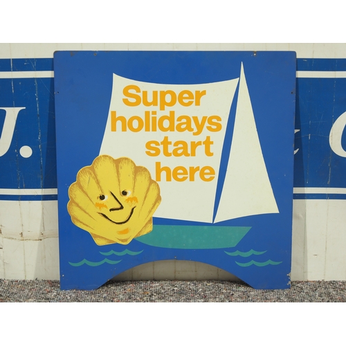 Tin sign - Shell Super holidays start here 18