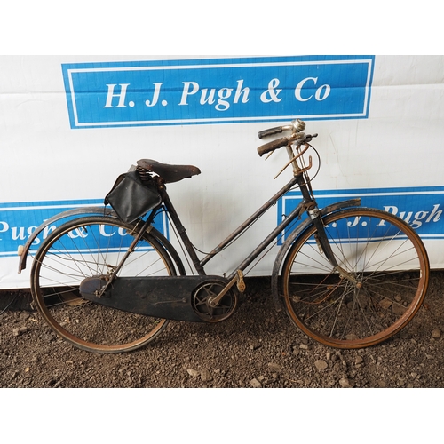 1026 - Sunbeam ladies bicycle with Brooks seat and carrier bag