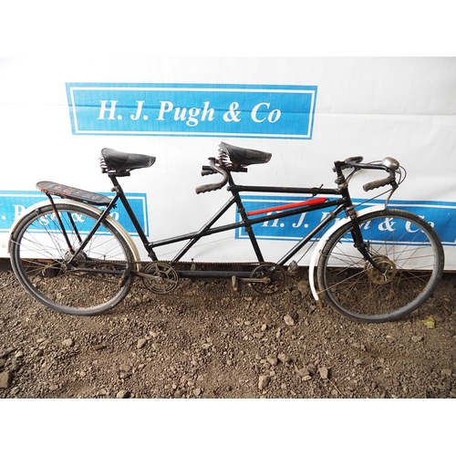 1031 - Believed Hercules 'X' frame tandem bicycle. 1928
