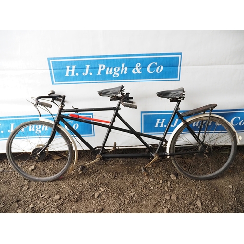1031 - Believed Hercules 'X' frame tandem bicycle. 1928