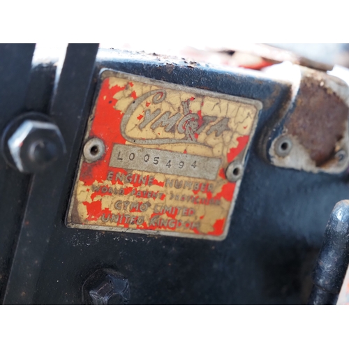 1035 - Vintage gents bicycle with Cymota front engine. No. L005494