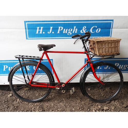 1040 - G.P.O gents bicycle with front basket and Brooks seat. 1933