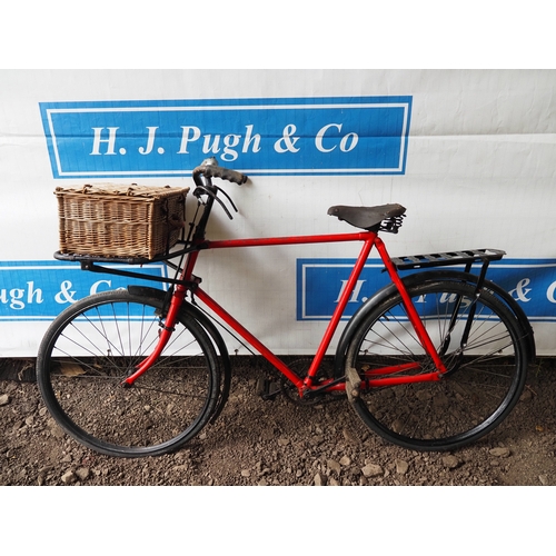 1040 - G.P.O gents bicycle with front basket and Brooks seat. 1933