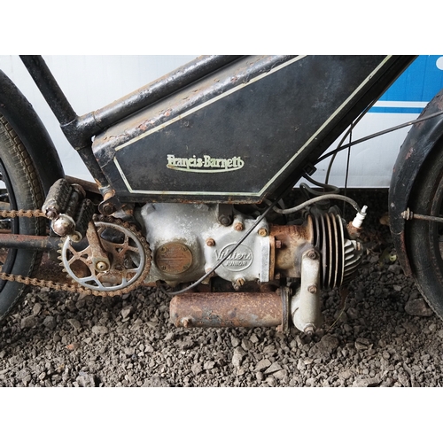 1050 - Francis Barnett autocycle. 1948. Villiers engine. Reg. KKT 707. Live on DVLA