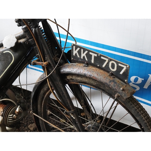 1050 - Francis Barnett autocycle. 1948. Villiers engine. Reg. KKT 707. Live on DVLA