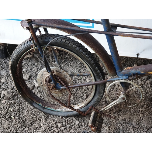 1021 - Raleigh mk 1, 3 speed chopper bicycle