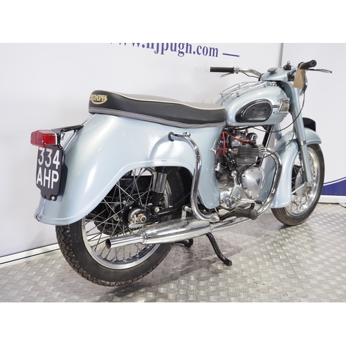801 - Triumph 21 3TA motorcycle. 1960. 350cc
Frame No. 3TA416612
Engine No. 3TAH29185
Engine turns over wi... 