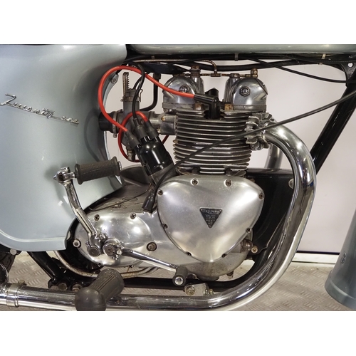 801 - Triumph 21 3TA motorcycle. 1960. 350cc
Frame No. 3TA416612
Engine No. 3TAH29185
Engine turns over wi... 