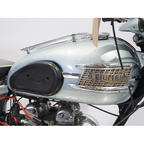 801 - Triumph 21 3TA motorcycle. 1960. 350cc
Frame No. 3TA416612
Engine No. 3TAH29185
Engine turns over wi... 